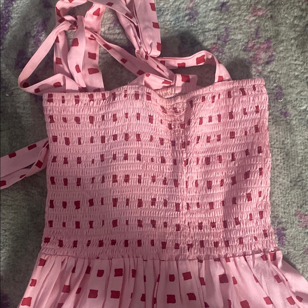 Pink Smocked Kids Dress - Picture 2 of 4